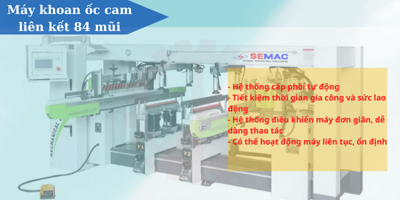 máy khoan ốc cam liên kết 84 mũi tổng hợp máy khoan liên kết chính hãng bán chạy nhất | SEMAC
