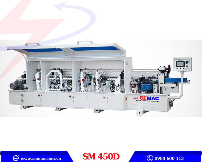 Máy dán cạnh tự động 8 chức năng SM 450D | SEMAC